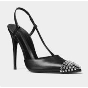 Michael Kors Black Studded Pumps